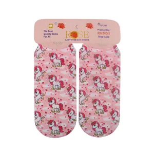 جوراب دخترانه مدل تک شاخ