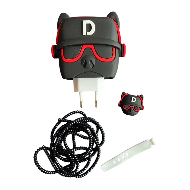 محافظ کابل طرح فانتزی پنجه مدل CatPaw-Cover به همراه محافظ شارژر دیواری مجموعه 4 عددی