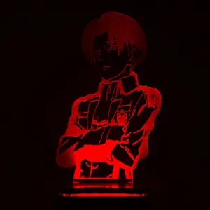 چراغ خواب سان لیزر طرح لیوای انیمه اتک ان تایتان مدل تک رنگ