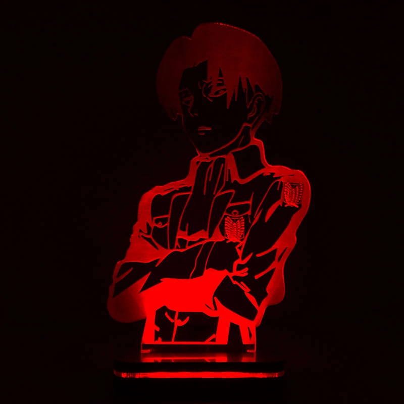 چراغ خواب سان لیزر طرح لیوای انیمه اتک ان تایتان مدل تک رنگ