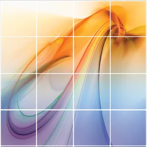 تایل سقفی طرح موج رنگی کد ST 6147-16 سایز 60x60 سانتی متر مجموعه 16عددی