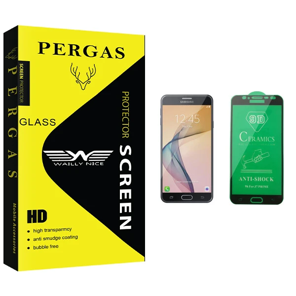 محافظ صفحه نمایش سرامیکی وایلی نایس مدل Pergas Glass مناسب برای گوشی موبایل سامسونگ Galaxy J7 Prime