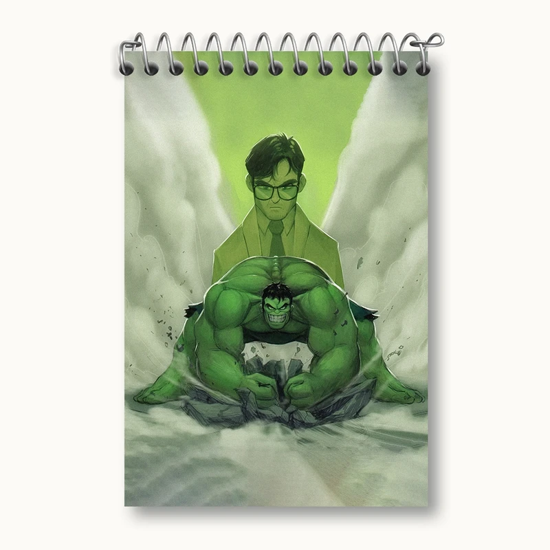 دفتر یادداشت 50 برگ خندالو مدل هالک کد F2036