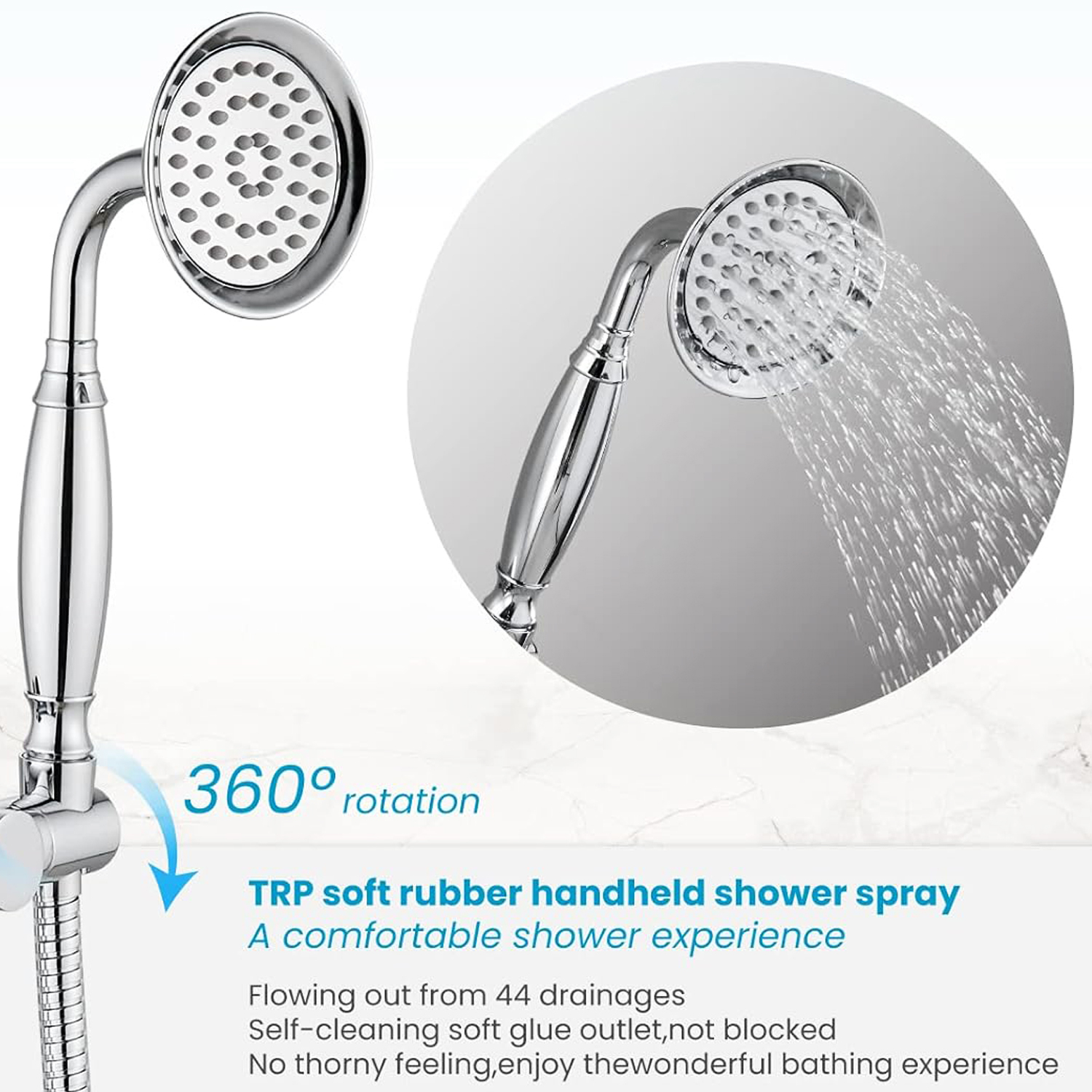 سردوش حمام پاپیروس مدل Geloris مجموعه دو عددی سردوش حمام پاپیروس مدل Geloris مجموعه دو عددی