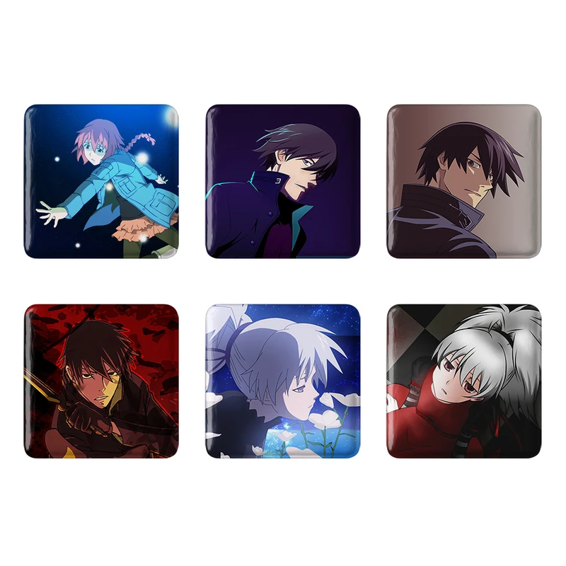 مگنت خندالو طرح انیمه تاریکتر از سیاهی Darker Than Black کد 1455B مجموعه 6 عددی