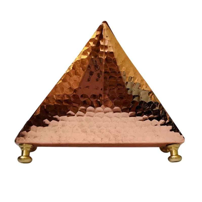 نگهدارنده دستمال کاغذی مسی مدل هرمی کد ZH442