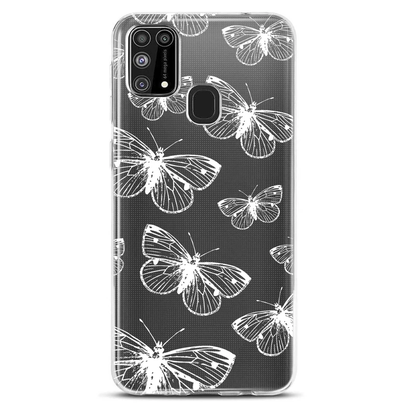 کاور مگافون طرح پروانه مدل C54-W مناسب برای گوشی موبایل سامسونگ Galaxy M31         