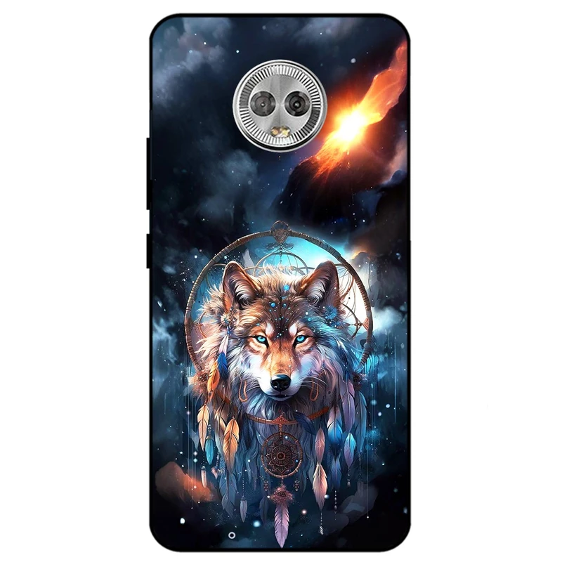 کاور مگافون طرح گرگ و دریم کچر مدل 8005 مناسب برای گوشی موبایل موتورولا Moto G6