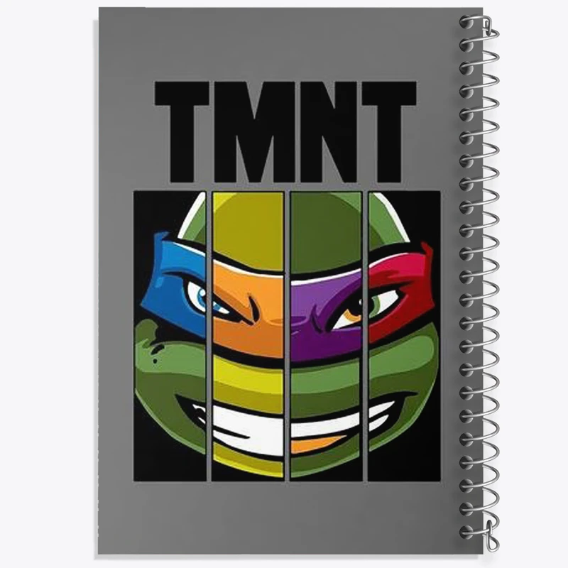 دفتر ژورنال نویسی 50 برگ خندالو مدل نقطه ای طرح لاکپشت های نینجا کد N2073