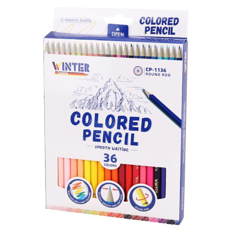 مداد رنگی 36 رنگ وینتر مدل CP-1136
