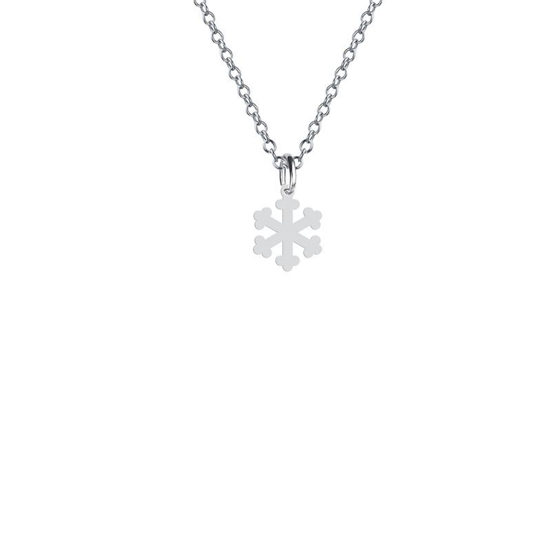 گردنبند نقره زنانه هایکا مدل دانه برف n.ha2_1 872