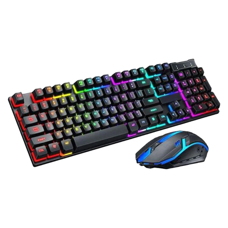 کیبورد و موس مخصوص بازی مدل K96، سوییچ ممبران، Full-Size، نورپردازی RGB