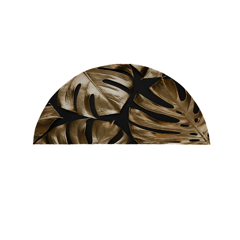 پادری مدل نیم دایره طرح کلاسیک برگ پهن کد 8922 سایز 90×45 سانتی متر