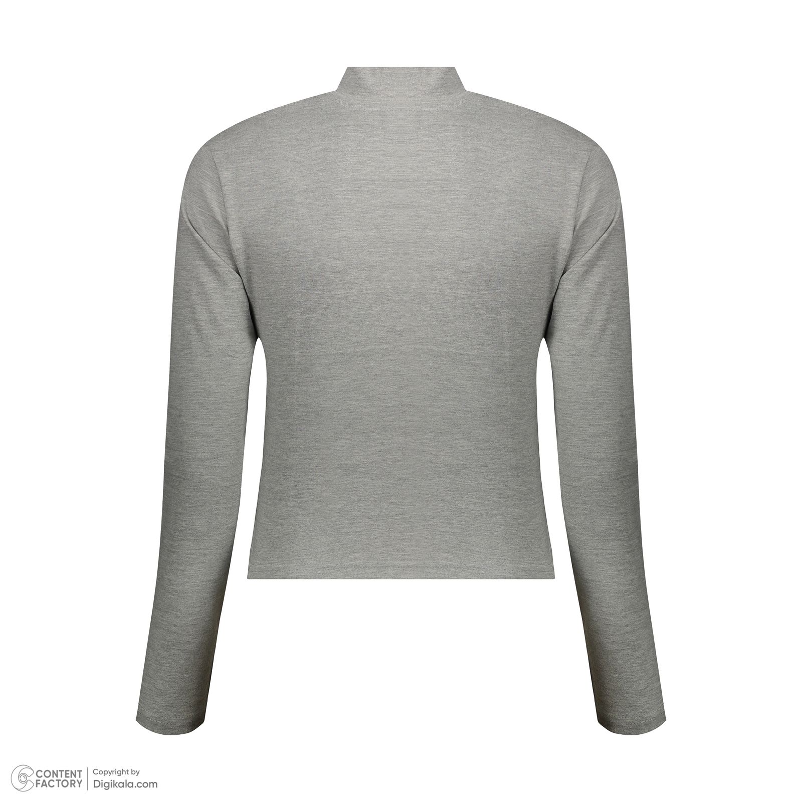 کراپ‌ تی‌شرت آستین بلند زنانه کانتکس مدل 207 -  - 4