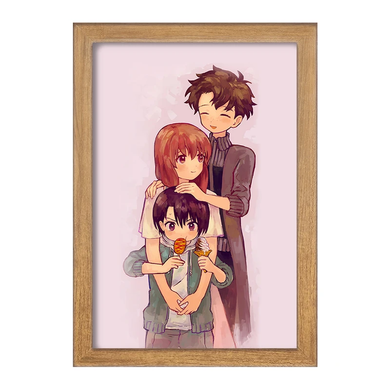 تابلو خندالو مدل شوکو و یوزورو نیشیمیا و شویا ایشیدا انیمه سایلنت ویس A Silent Voice  کد 15842