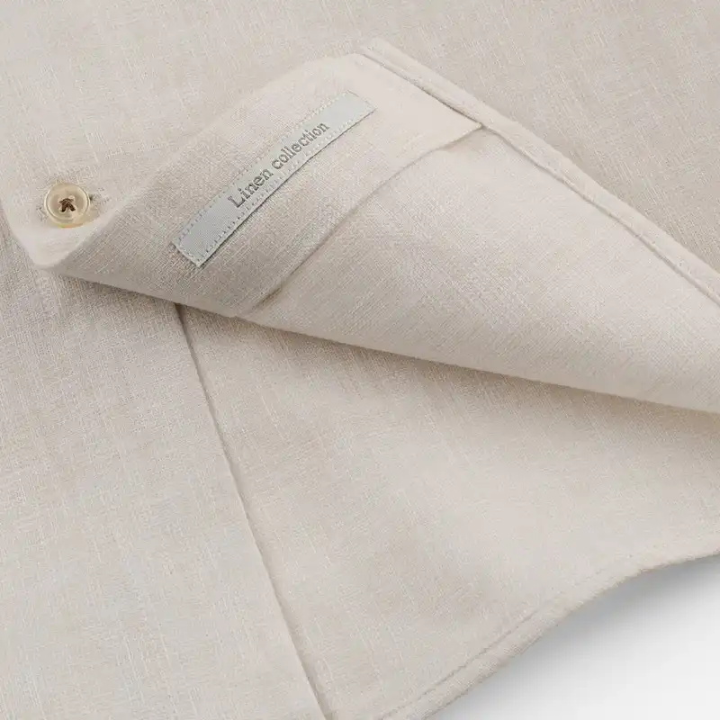 پیراهن آستین بلند مردانه کروم مدل لینن 2410161