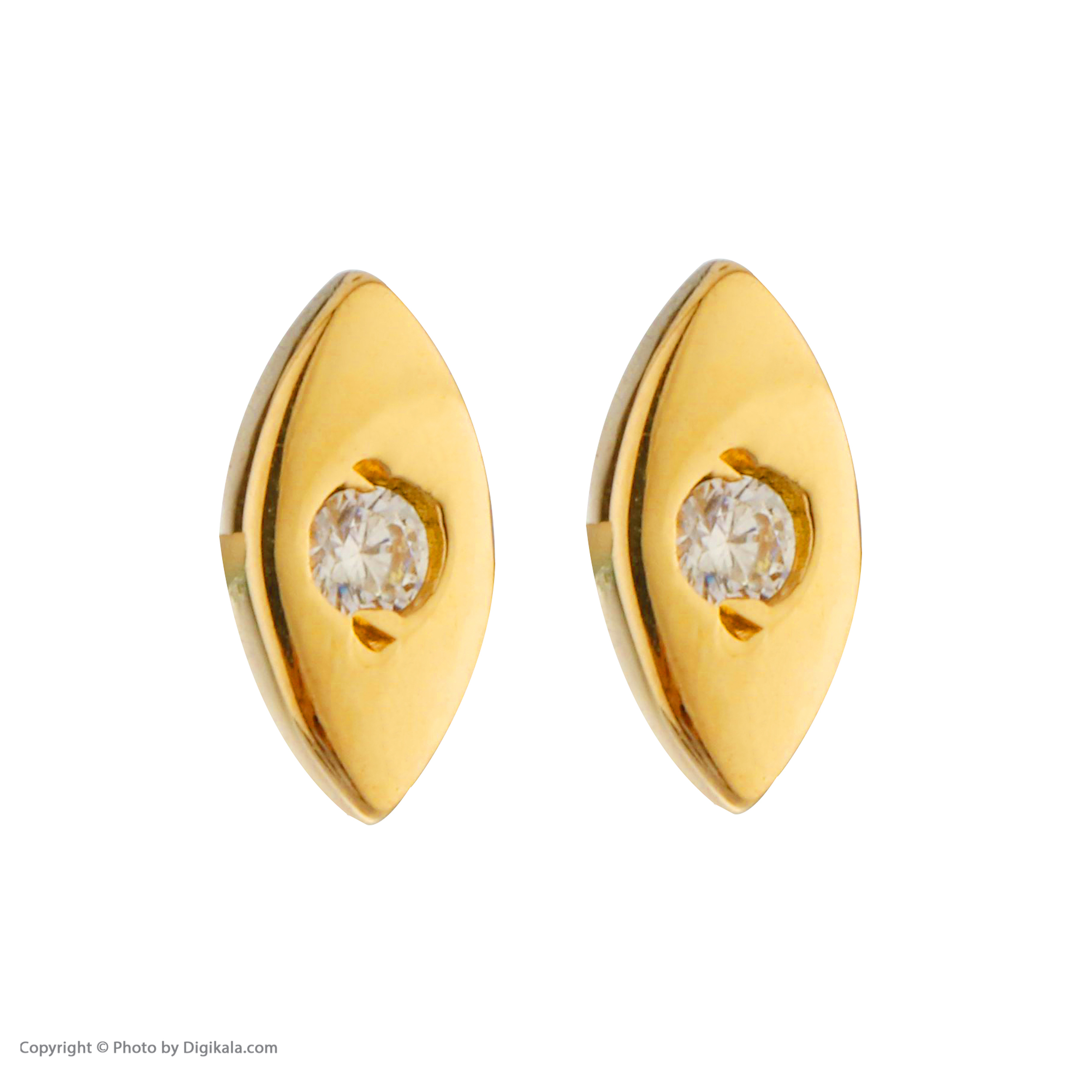 گوشواره طلا 18 عیار زنانه پرسته مدل WE648