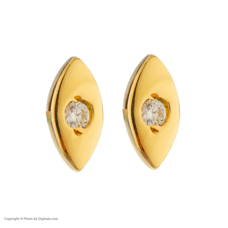 گوشواره طلا 18 عیار زنانه پرسته مدل WE648