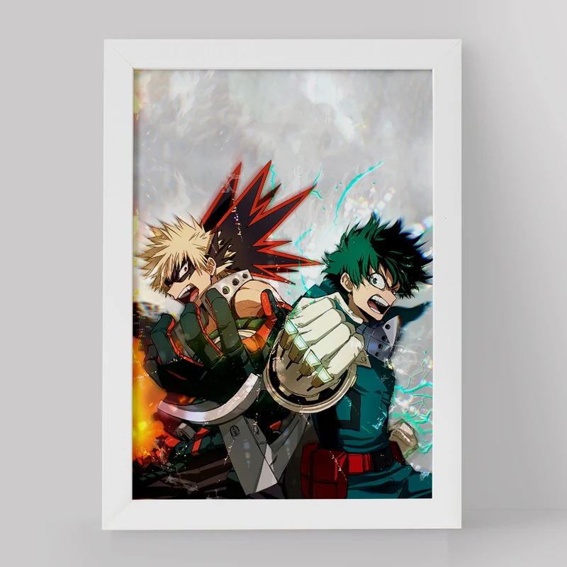 تابلو خندالو مدل میدوریا و باکوگو انیمه آکادمی قهرمان من کد 16163