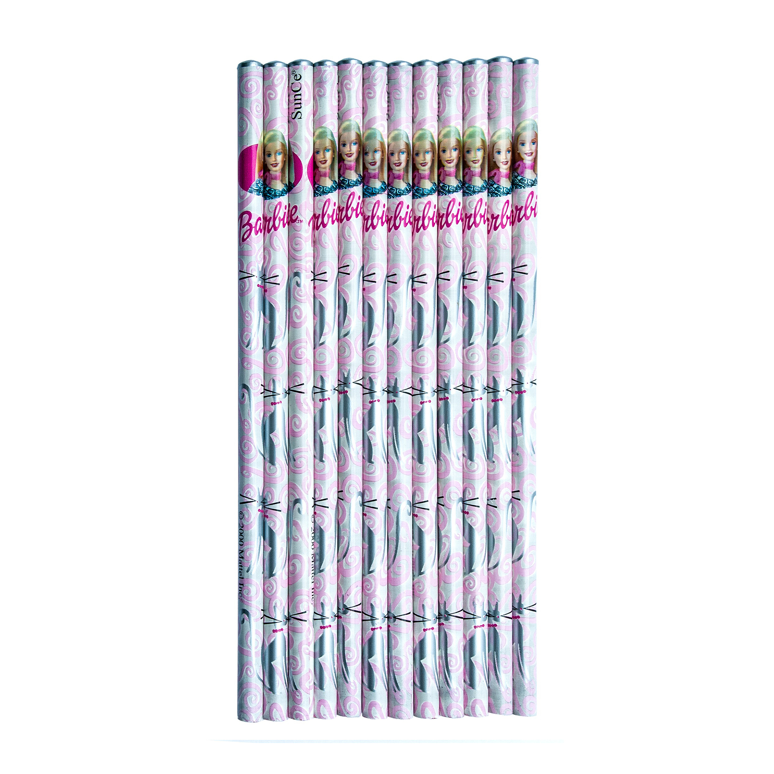 مداد سانسی مدل باربی بسته 12 عددی