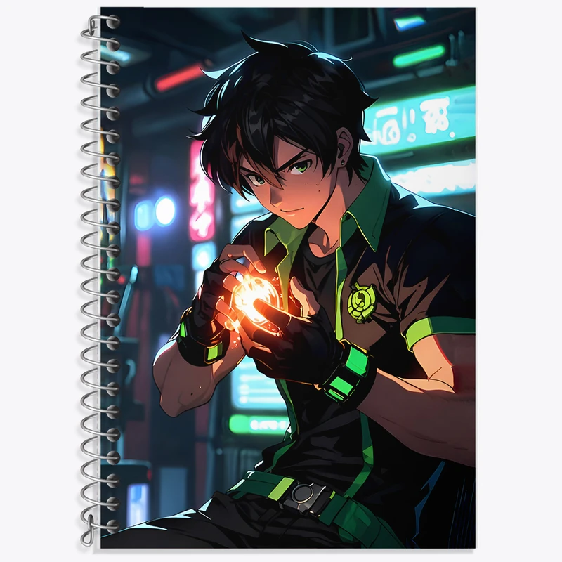 دفتر نت موسیقی 50 برگ خندالو طرح پسر انیمه ای کد F6917