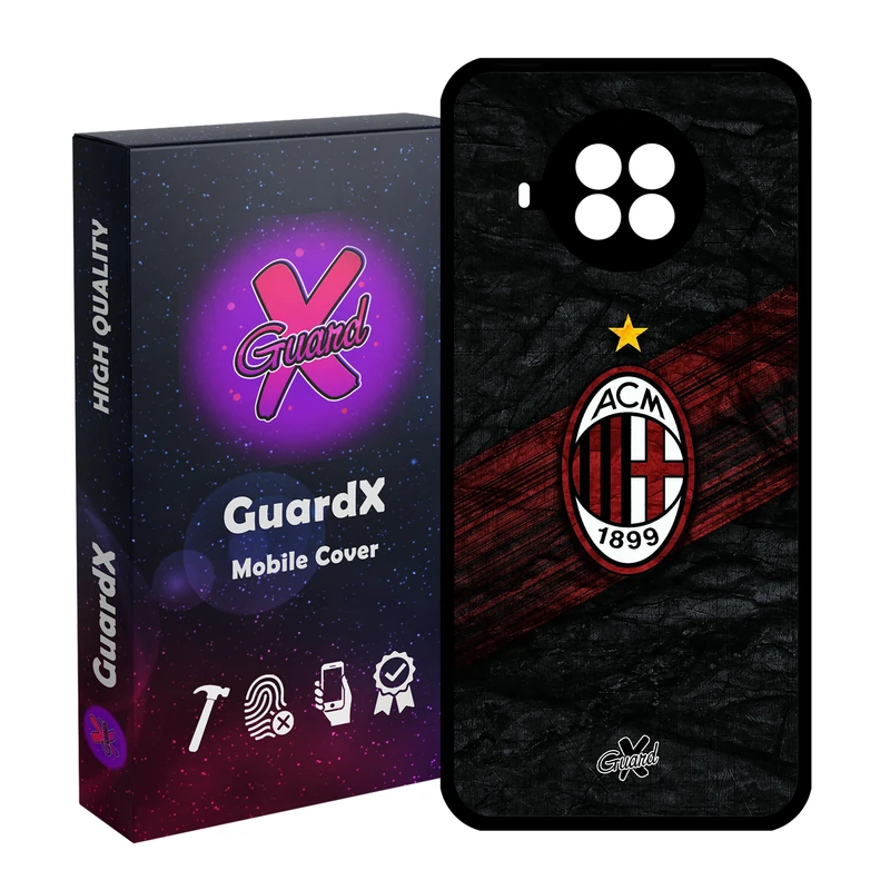 کاور گارد ایکس طرح AC Milan مدل Glass10057 مناسب برای گوشی موبایل شیائومی Mi 10T Lite / Mi 10I / Redmi Note 9 Pro 5G