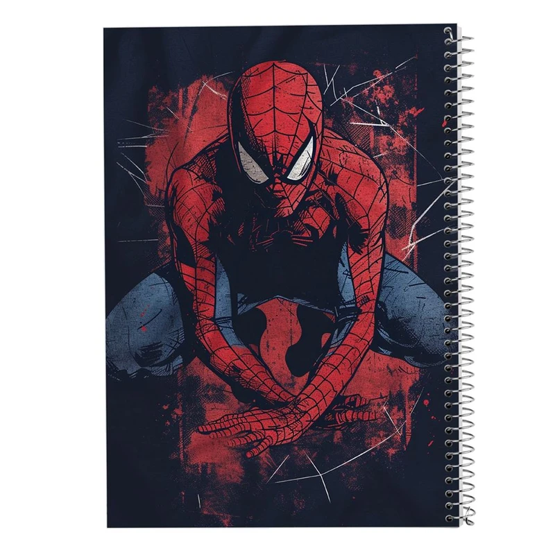 دفتر شطرنجی 50 برگ مدوپد طرح مردعنکبوتی کد DF15046