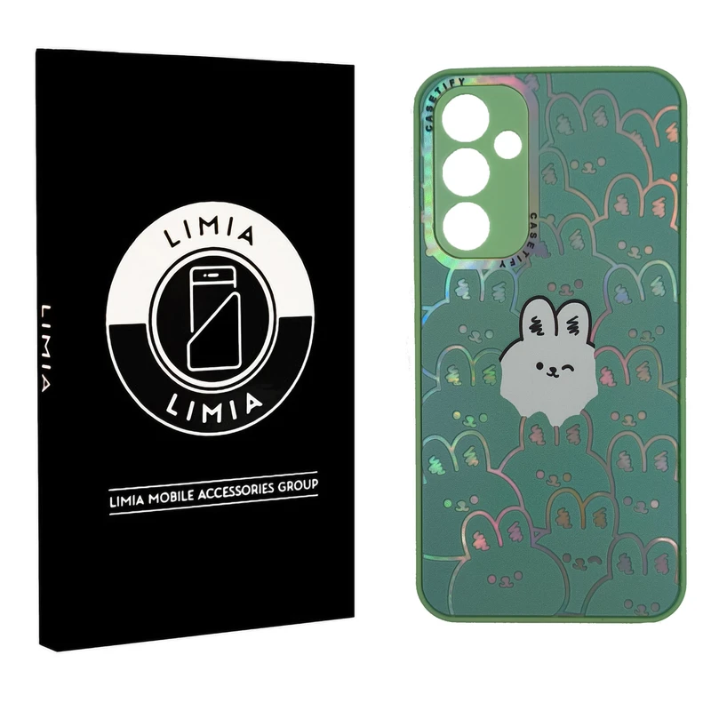 کاور لیمیا مدل فانتزی لنزدار طرح عروسکی شبرنگی PVD مناسب برای گوشی موبایل سامسونگ Galaxy A05S