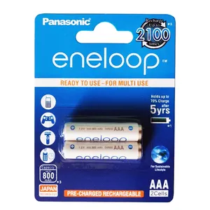 باتری نیم قلمی قابل شارژ پاناسونیک مدل انلوپ بسته ۲ عددی