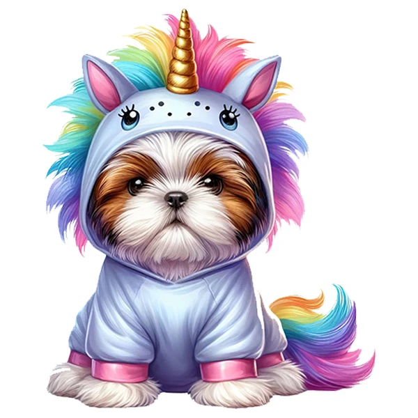   استیکر پارچه و لباس پاد آفرین طرح سگ بامزه کد 4346