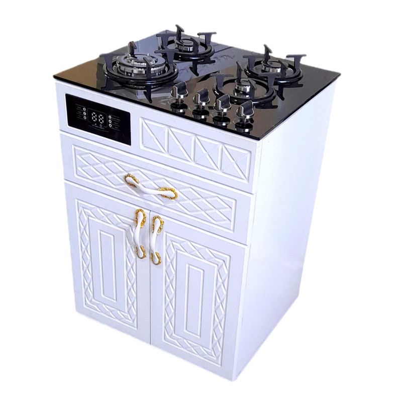 اجاق گاز 4 شعله هاکان مدل چهار شعله دو درب با ترموکوپل _Geerd TERMOCOBL