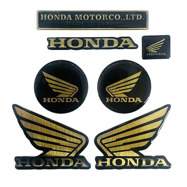 ست برچسب و استیکر موتور سیکلت وارون مدل A-154 مناسب برای هوندا کلیک 150/160 بسته 7 عددی