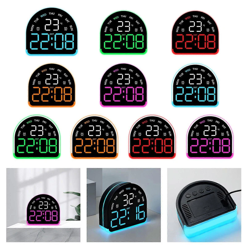 عکس شماره 2 : ساعت رومیزی دیجیتال مدل rgb 2