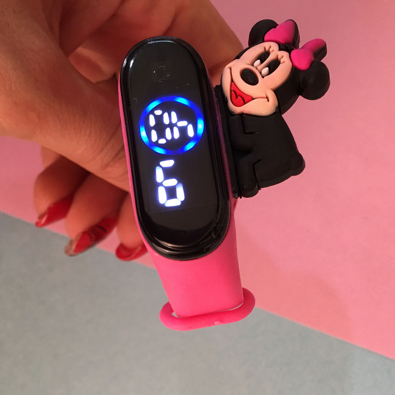 ساعت مچی دیجیتال بچگانه مدل ضد آب سیلیکونی میکی موس PIN کد BB