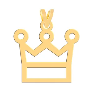 آویز گردنبند طلا 18 عیار زنانه فرشته مدل تاج   WNL-000633