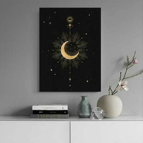 پوستر دیواری طرح ماه شب مدل PD79