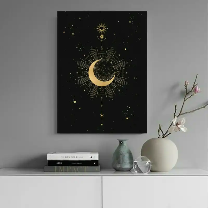 پوستر دیواری طرح ماه شب مدل PD79