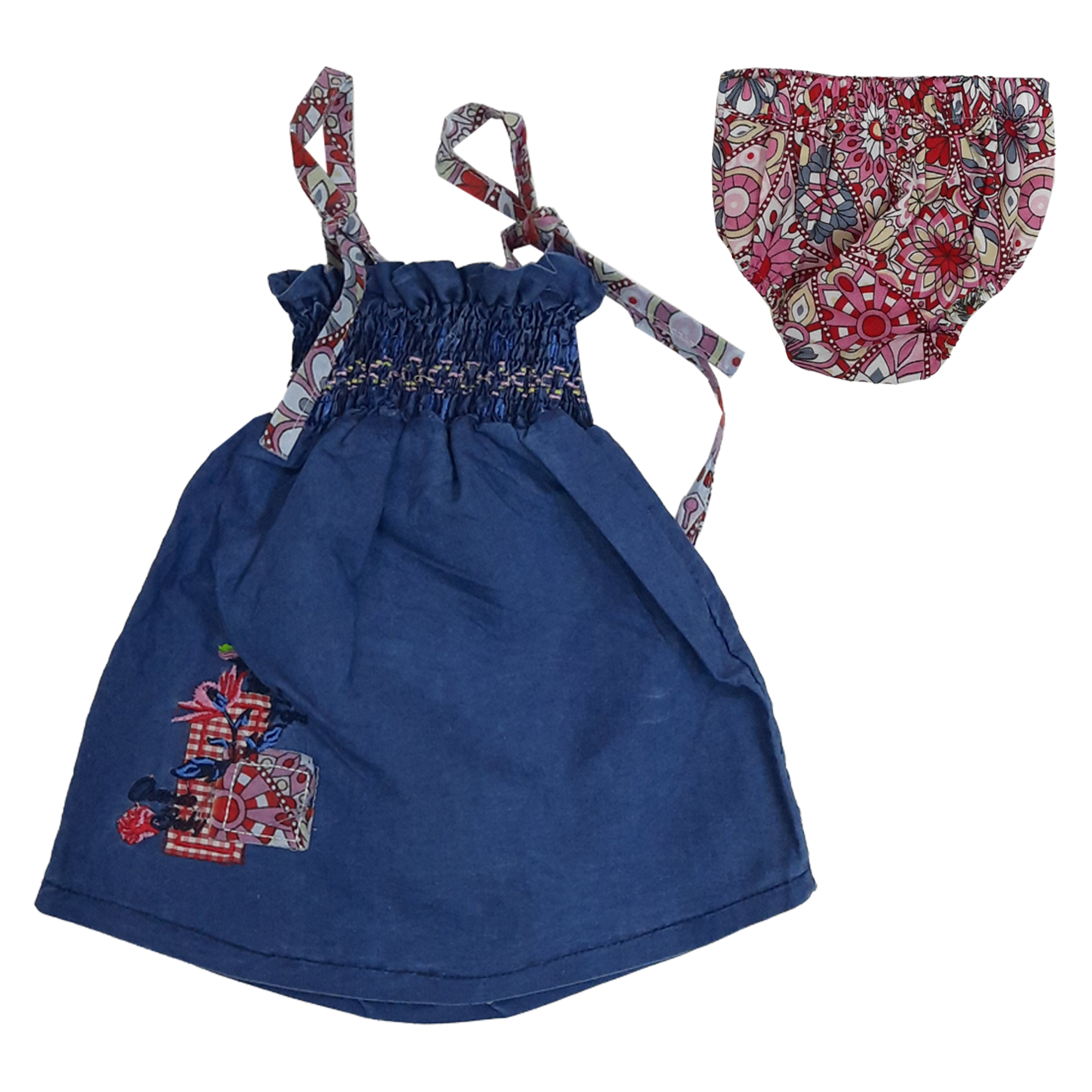 ست پیراهن و شورت نوزادی مدل 01