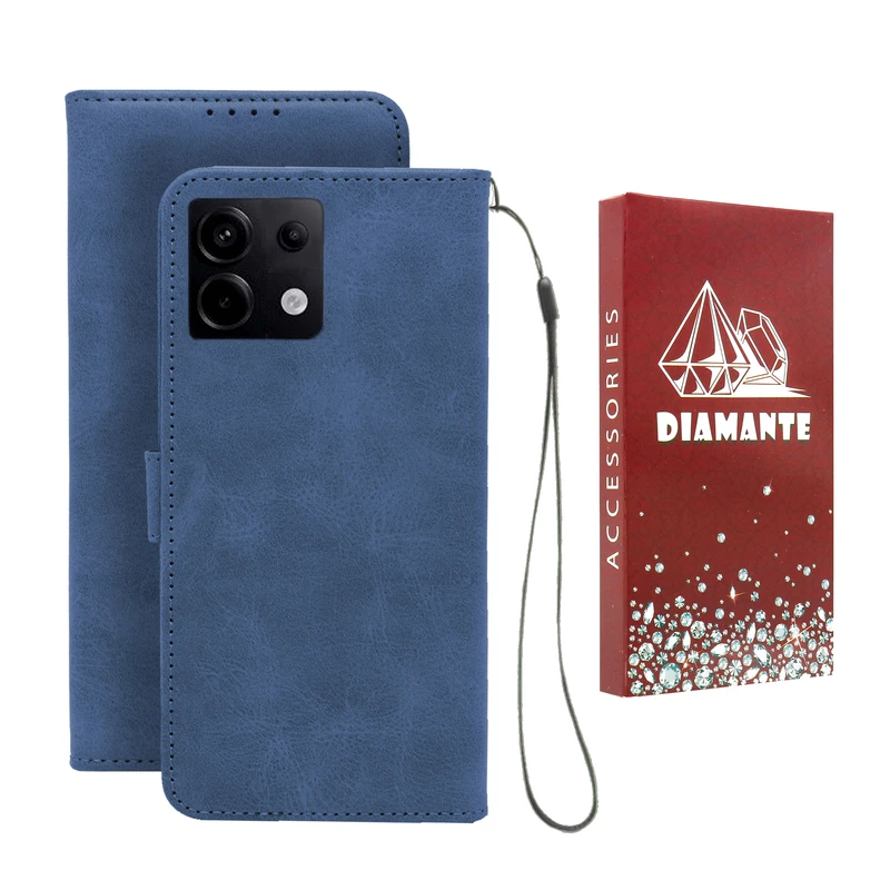 کیف کلاسوری دیامانته مدل Scusa Rd مناسب برای گوشی موبایل شیائومی Redmi Note 13 Pro 4G به همراه بند آویز