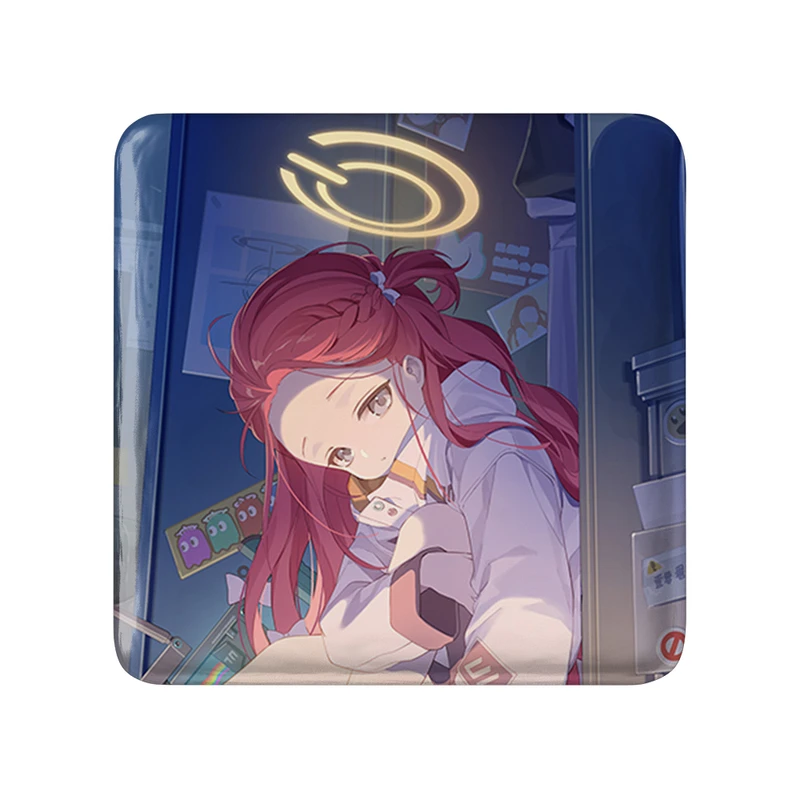 پیکسل خندالو طرح بازی آرشیو آبی (Blue Archive) مدل مربعی کد 34317