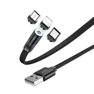 کابل تبدیل مغناطیسی USB به USB-C/MicroUSB/لایتنینگ ريمكس مدل RC-169th طول 1 متر