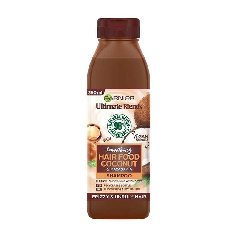 شامپو مو گارنیه مدل coconnut and macadamia حجم 350 میلی لیتر