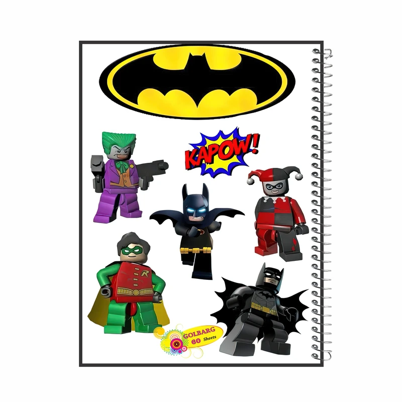دفتر مشق 60 برگ گلبرگ طرح لگو کد 60344