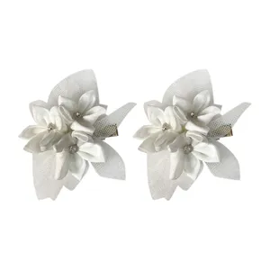 گیره مو دخترانه مدل spring_flowers بسته 2 عددی