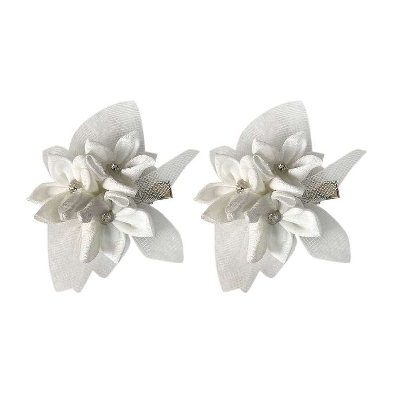 گیره مو دخترانه مدل spring_flowers بسته 2 عددی
