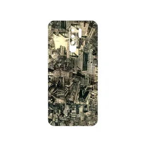 MAHOOT Collage of Skyscraper Cover Sticker for Xiaomi Redmi 9