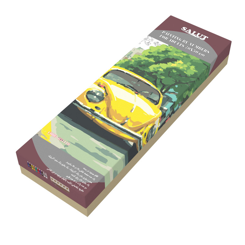 بسته رنگ آمیزی سالوت مدل آکرولیک کد 031110 مجموعه 18 عددی