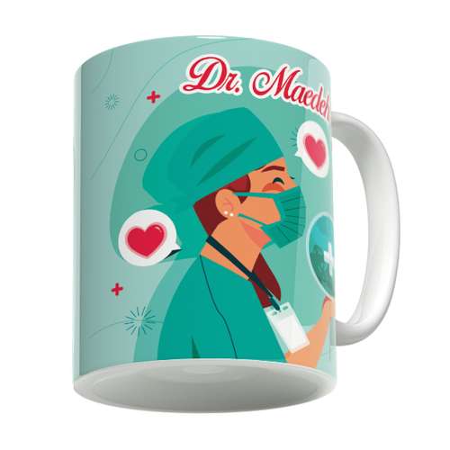 ماگ لاژید مدل پزشک طرح اسم مائده