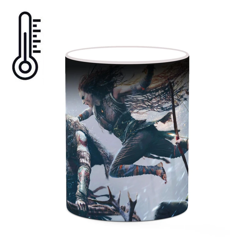 ماگ حرارتی کاکتی طرح گاد آف وار God Of War مدل mgh40680