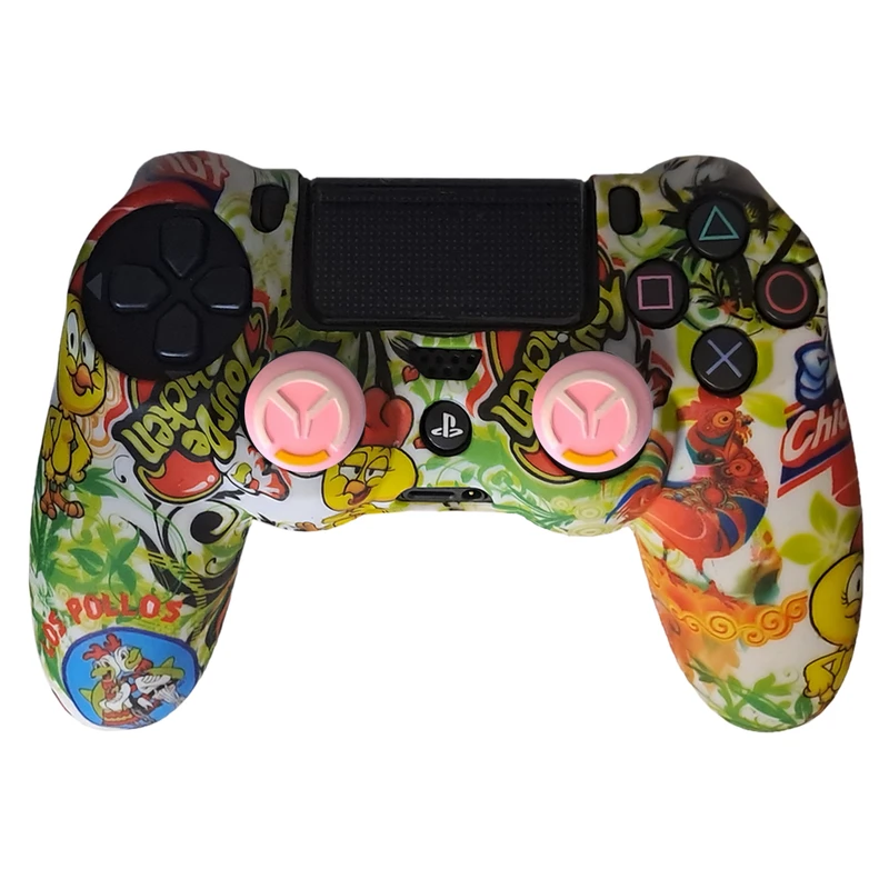 محافظ دسته پلی استیشن 4 مدل LOS POLLOS PS4175 به همراه روکش آنالوگ